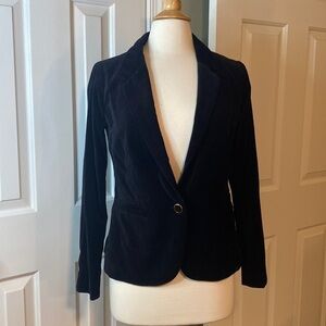 NWT Black Velvet Career Jacket One Button Size XS
